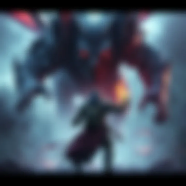 A player faces the challenging boss Malenia in a fantasy setting, showcasing strategy and determination.