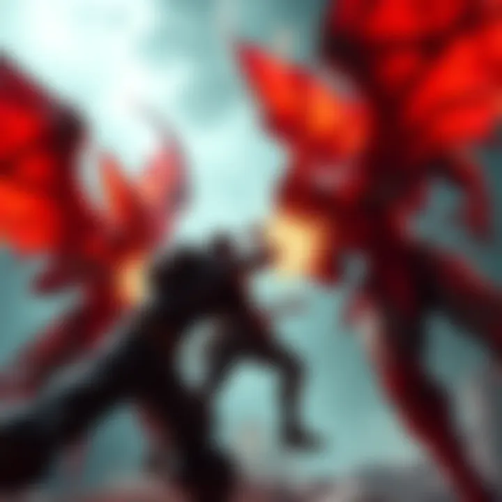 A player character fighting three Seraphite Brutes in a game setting, showcasing action and intensity.