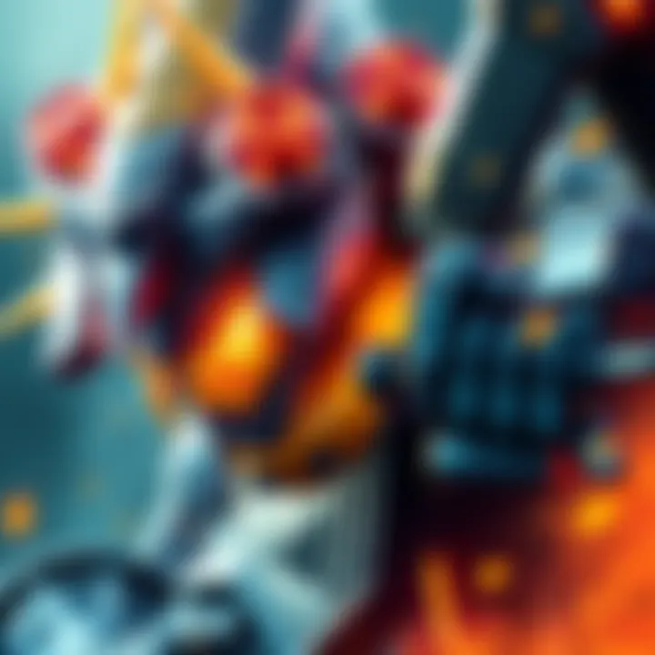 Player battling a boss for trigger modules A player engaged in an intense boss fight, aiming to collect trigger modules as rewards