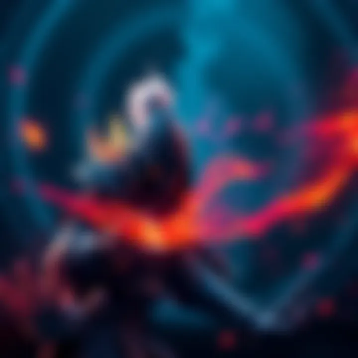 Player Casting Unforgivable Curses in Game A player character in a fantasy game casting a dark spell against an enemy, showcasing the use of unforgivable curses during gameplay.