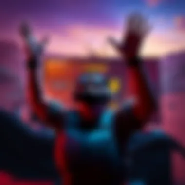 A gamer expresses excitement in front of a screen displaying Crimson Desert progress in Chapter 9