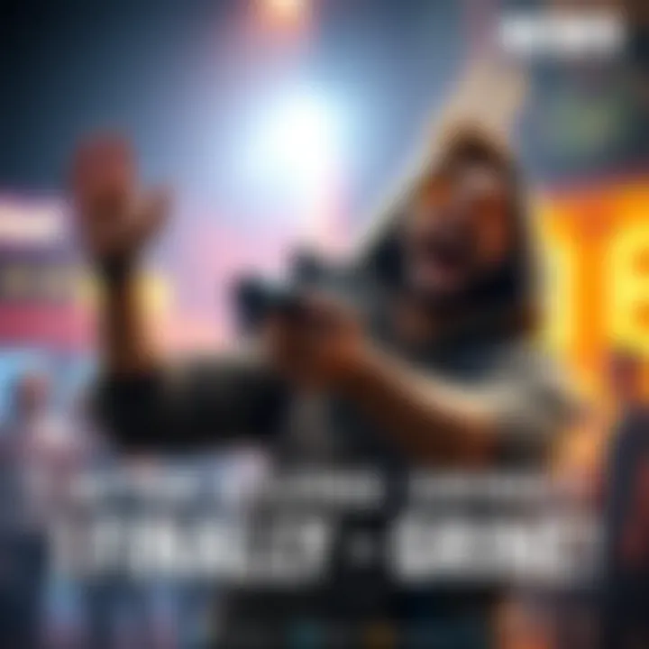 A gamer joyfully holding the Redeemer gun after a long gaming session, showing excitement and accomplishment.