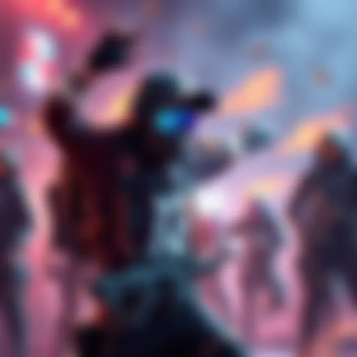 Gamer celebrating a successful 6-man shatter during an intense 6v6 match, with teammates cheering in the background.