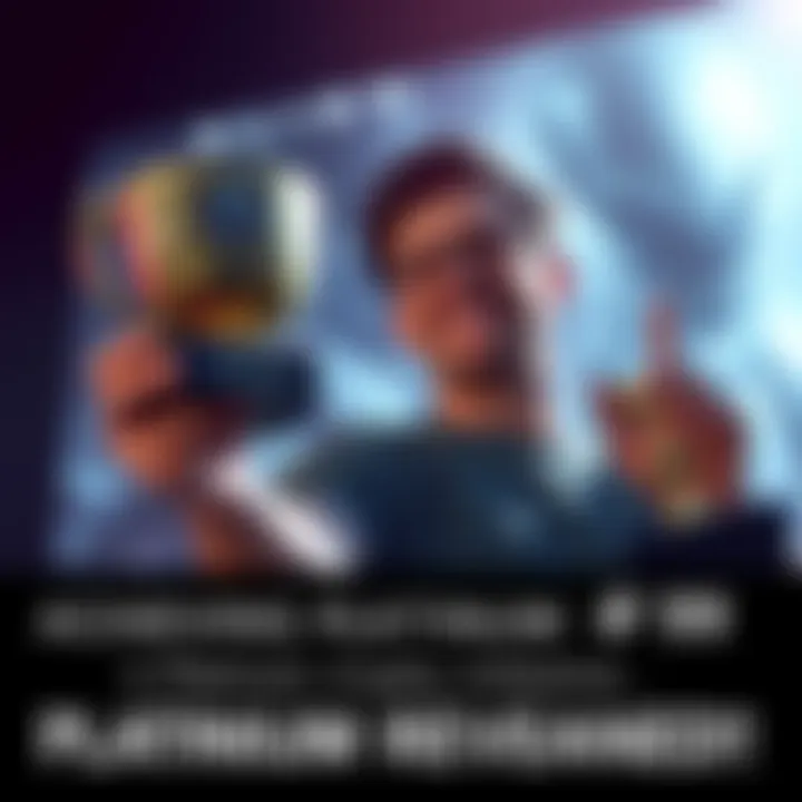 Player celebrating Platinum achievement in Alien: Isolation A gamer proudly holding a trophy with Alien: Isolation game cover in the background, smiling after reaching their Platinum trophy milestone