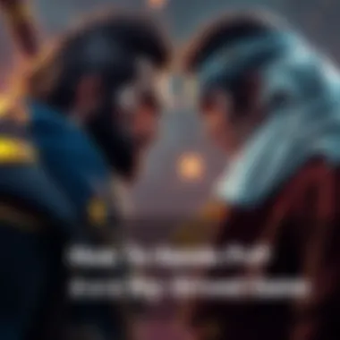 Two characters face each other with tense expressions, representing a betrayal in a story-driven game