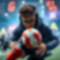 A gamer intensely focusing on tracking a ball in a fast-paced esports match