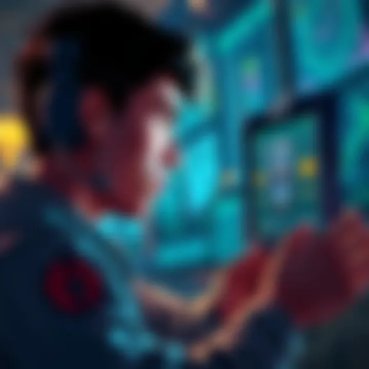 A gamer looks at their screen, pondering the use of Aleca Frame to select relic rewards, with a concerned expression.