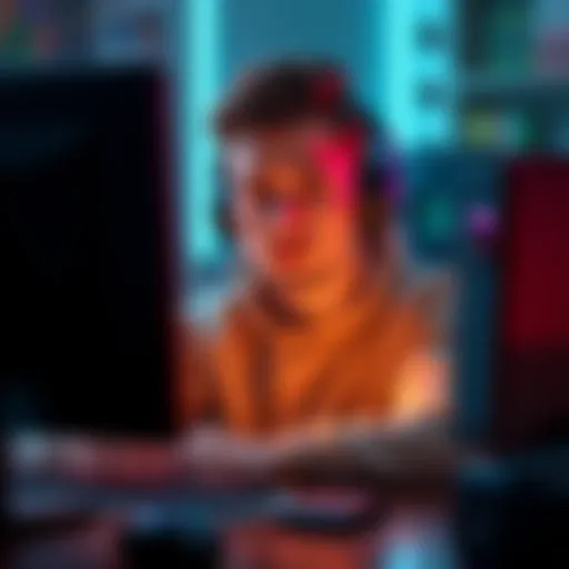 A gamer looking disappointed while playing on a computer, reflecting on their deluxe edition purchase after a server slam experience.