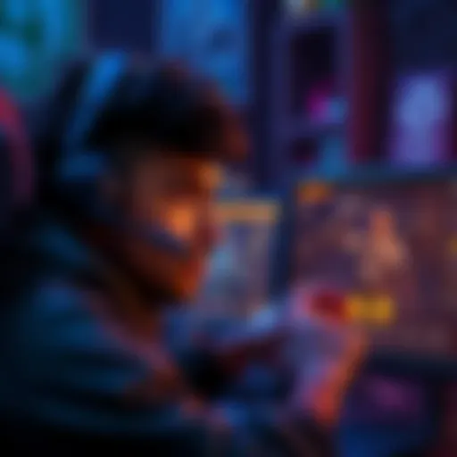 A gamer looks at the screen with confusion, pondering the decision to prestige after reaching level 100, with hunting gear and game currency visible on the screen.