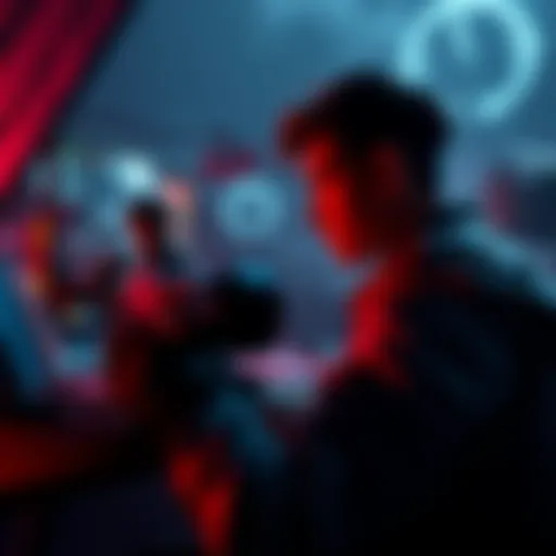 A player focused on their screen while completing the Dark Age Hunt challenge, showing gameplay moments and excitement