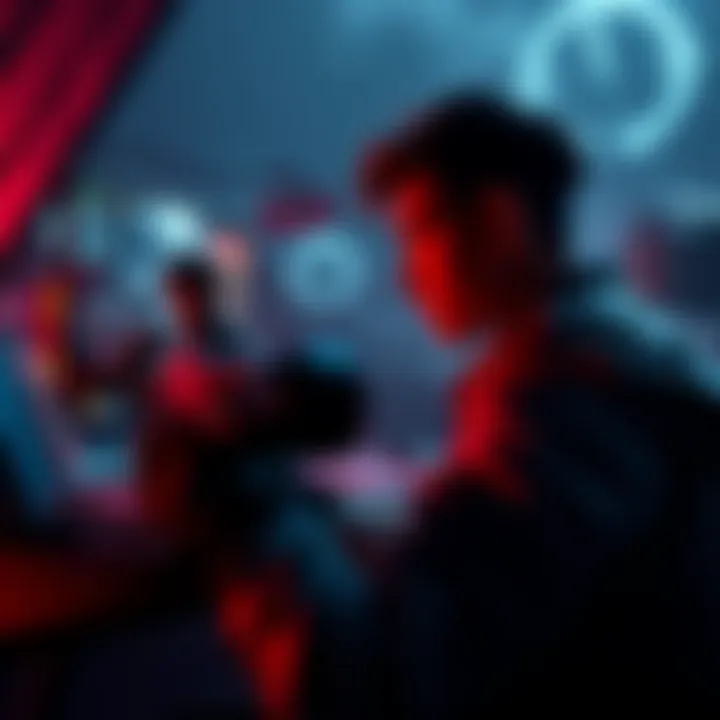 A player focused on their screen while completing the Dark Age Hunt challenge, showing gameplay moments and excitement