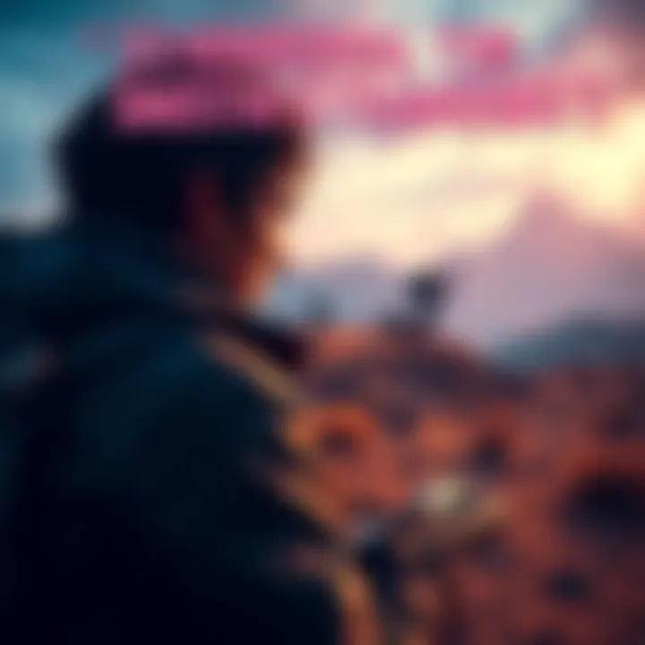 A gamer focused on the screen, showcasing gameplay of Death Stranding, with character in a rugged landscape carrying cargo.