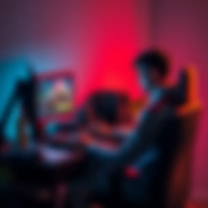 A gamer sitting at a desk, looking frustrated as they uninstall Fortnite from their computer, symbolizing the end of an era after eight years of playing.