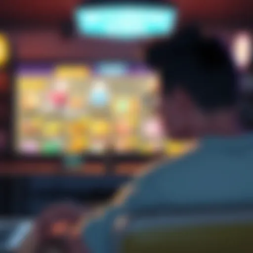 A player sitting in front of a game screen, looking frustrated after completing the Minding Your Own Business quest, with shop items displayed in the background.