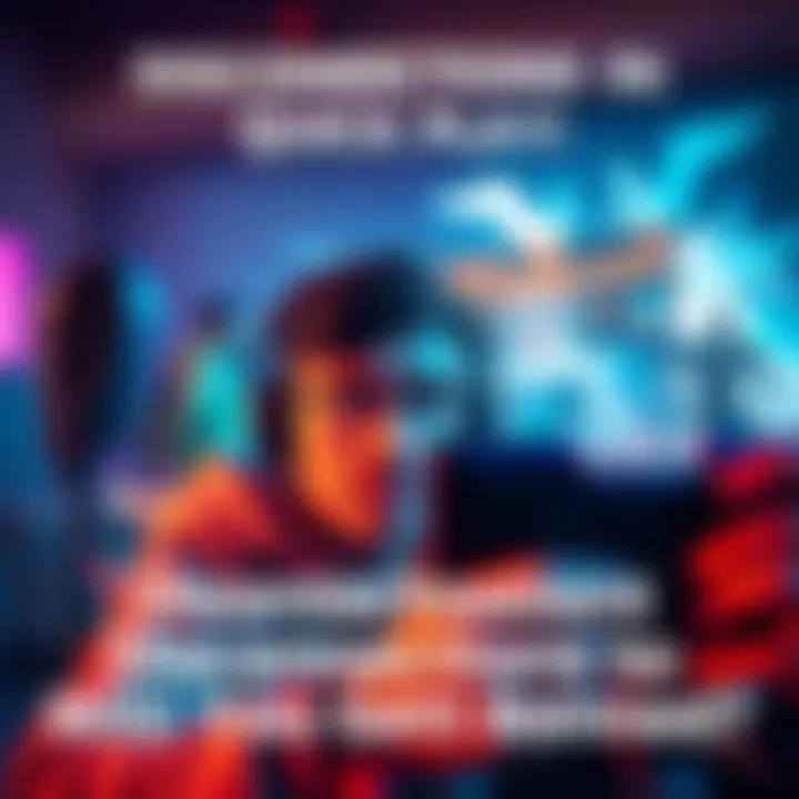 Player experiencing disconnection A gamer looking worried while playing, with a notification of disconnection on the screen