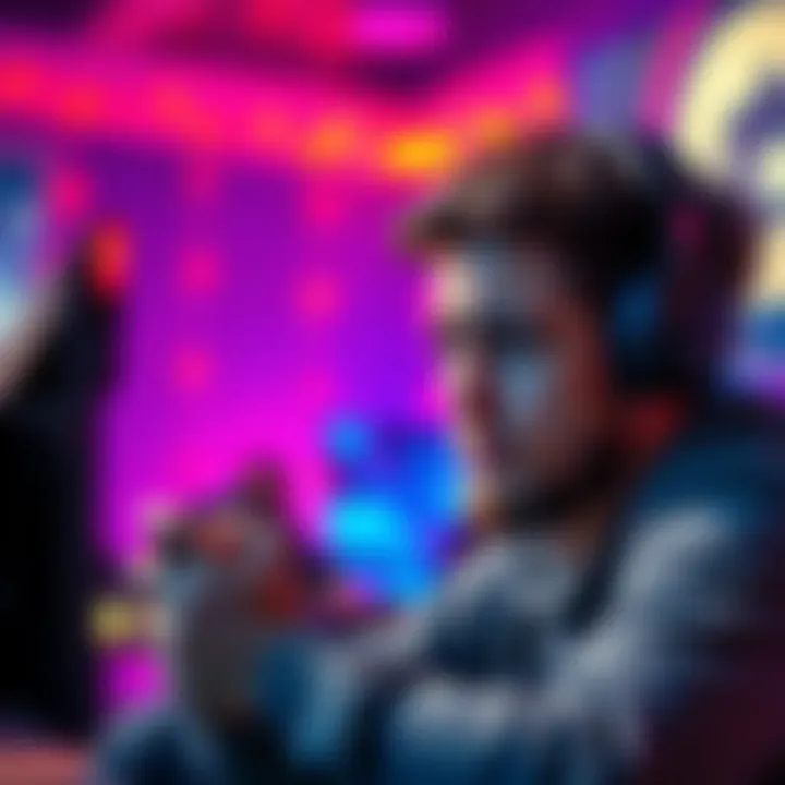 A frustrated gamer showing disappointment while playing a video game, with a game controller in hand