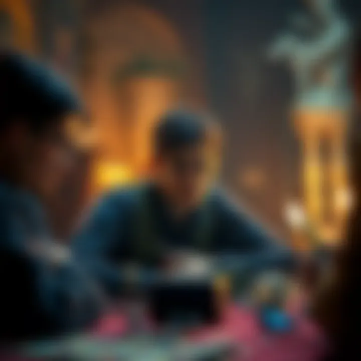 Player experiencing a dark D&D moment A player looks distressed at the gaming table while others watch, illustrating a tense D&D session.