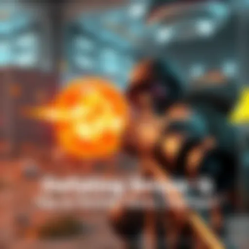 A gamer character dodging an incoming high-damage attack from Sniper Q in a virtual battle scene