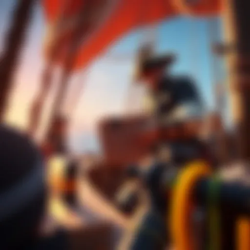 Player donating supplies in Sea of Thieves A Sea of Thieves player trying to give away supplies to others on a ship