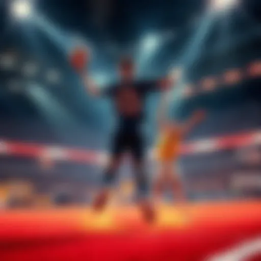 A player in plat II making an impressive double touch shot during gameplay