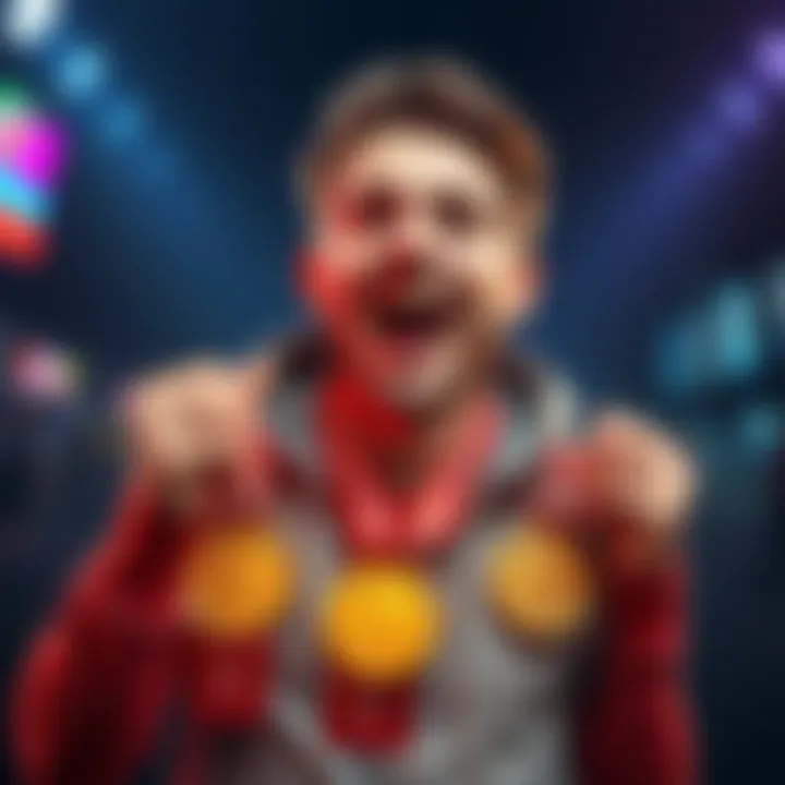 Excited player showing off Author Medals earned in Weekly Shorts game