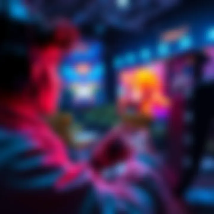 A gamer intensely focused on playing The Finals, showcasing vibrant graphics and immersive gameplay on their screen.