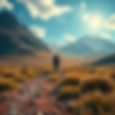 Player exploring an open-world game A gamer walking through a vast, open landscape with no map or guidance, enjoying the freedom of exploration