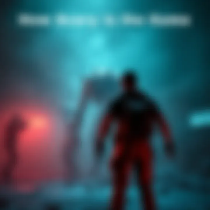 A player character stands tense as a zombie approaches in a dark game setting, highlighting fear in video gaming.
