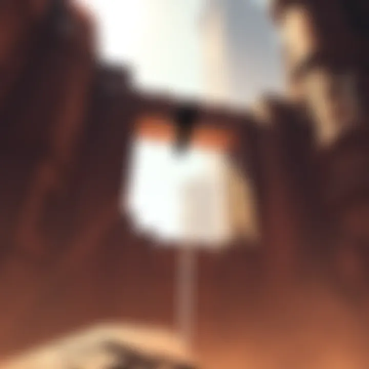 A player character hovering above a gate in The Sunken City, showcasing a camera glitch as they land on a ledge.