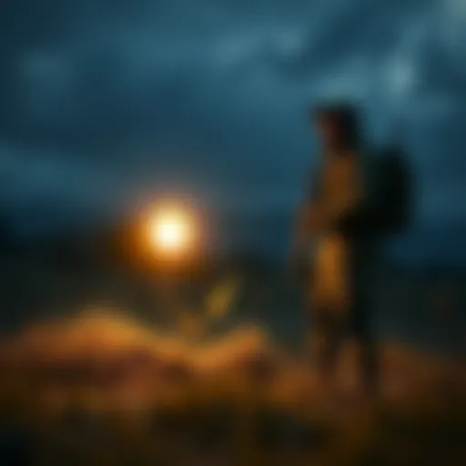 A player stands near a Claymore mine, looking regretful after an accidental incident involving a soldier at a Forward Operating Base.