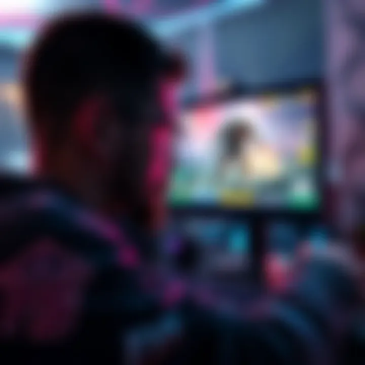 Player experiencing FPS drop A gamer looks frustrated at their screen showing low FPS during a game