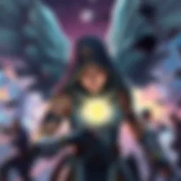 A gamer expressing frustration over a Mercy character reviving them in a chaotic battle scene
