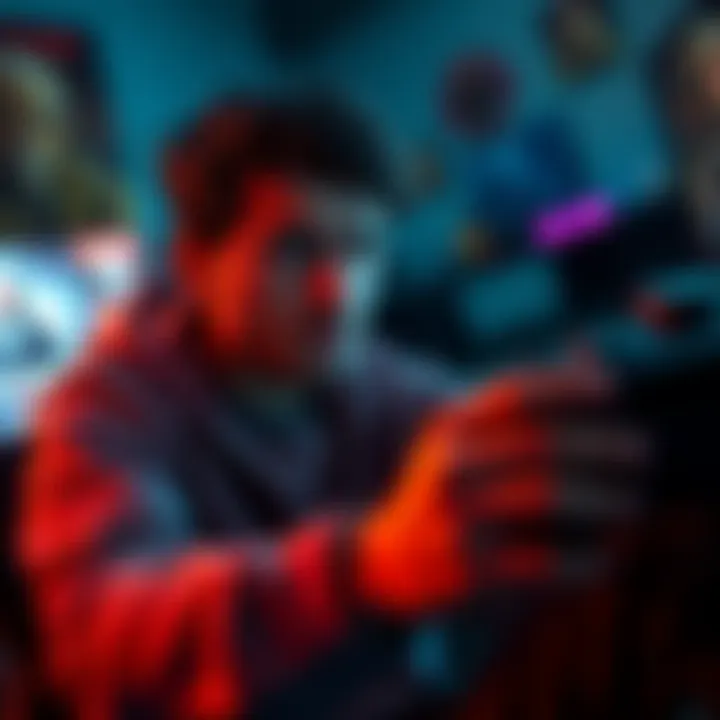 Player frustrated with save issue in game A gamer appears upset while playing a video game, showing frustration over a save feature problem on a PlayStation console.