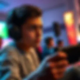A player looking disappointed while playing a video game, showing frustration on their face.