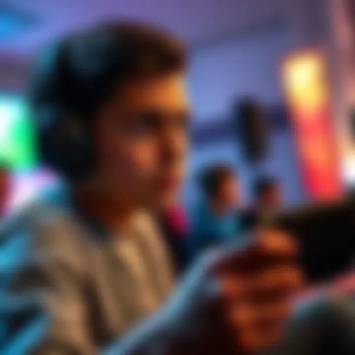 A player looking disappointed while playing a video game, showing frustration on their face.