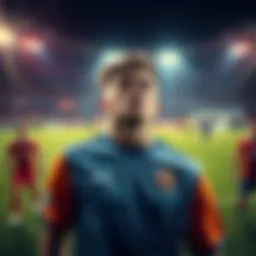 A player looks upset on the field after a game, expressing disappointment over missing match highlights.