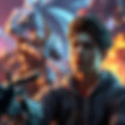 A player looks disappointed while watching others deal high damage in a game scenario, showcasing a sense of struggle in a competitive environment.
