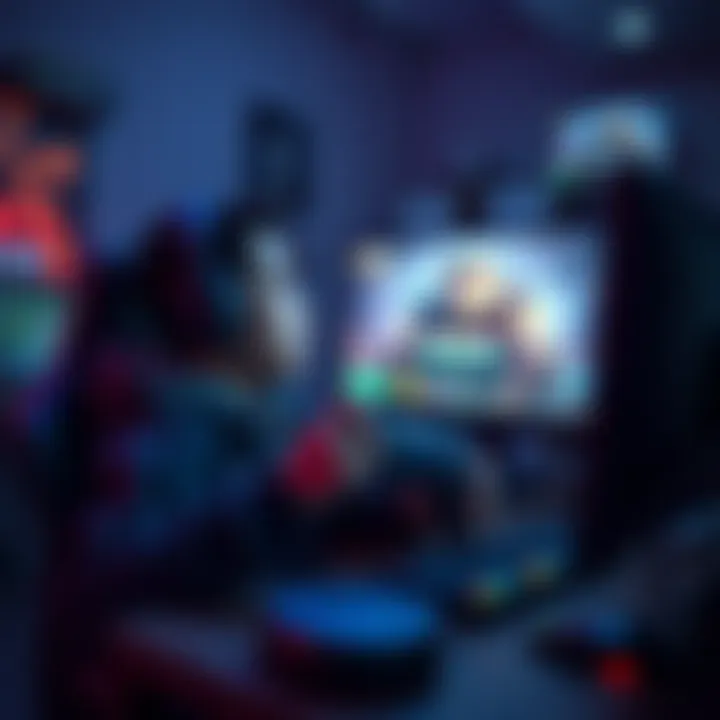 A gamer sitting at a computer, looking frustrated while holding a controller, with a game screen displaying a locked champion, Grover, in the background.