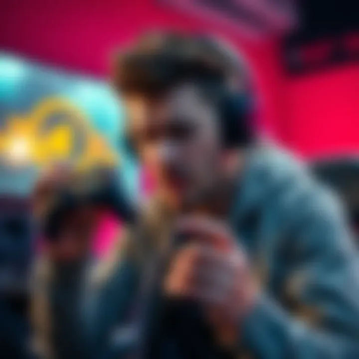 Player Frustrated After Match A gamer shows frustration after losing a close match while trying to rank up, with a gaming headset and controller in hand.