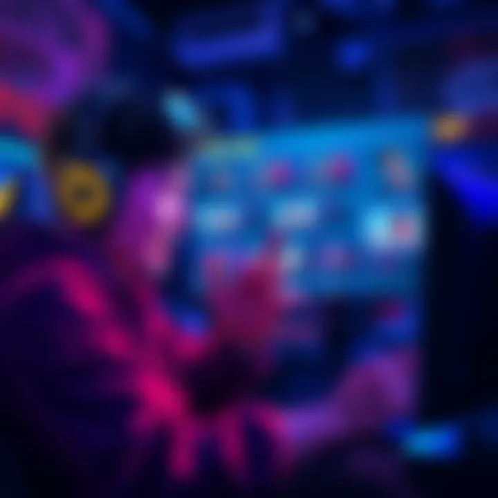 A gamer showing frustration while playing, with a screen displaying multiple PvP match notifications