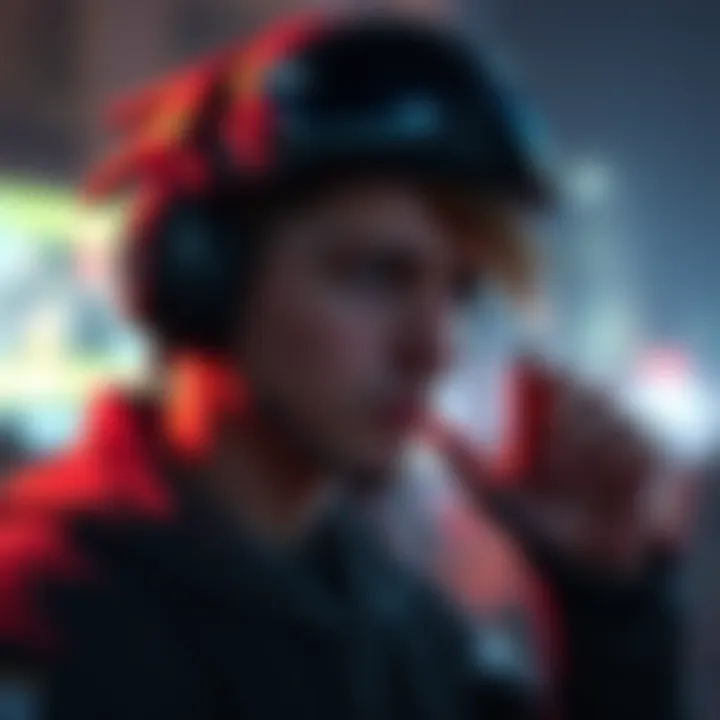 A gamer looks at their character skin with noticeable clipping errors during animation