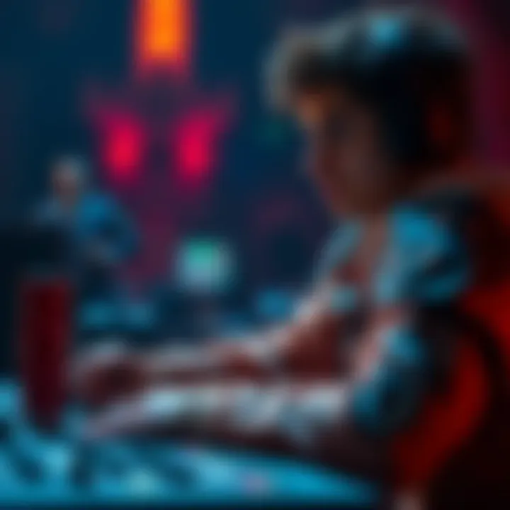 A player focusing on strategies to overcome mastery challenges in a game set in England