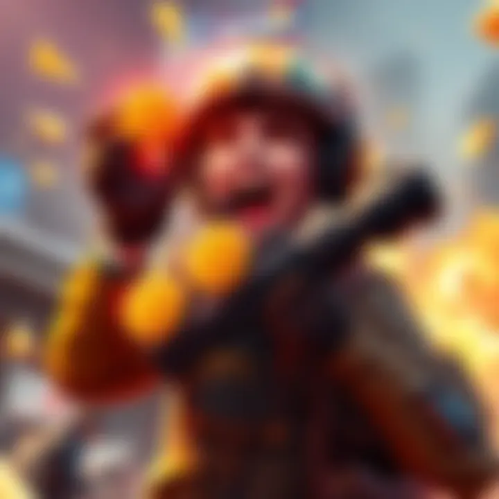 A gamer excitedly showcases their hard-earned gold mods after a successful mission in Perimeter trios, celebrating their victory with teammates.