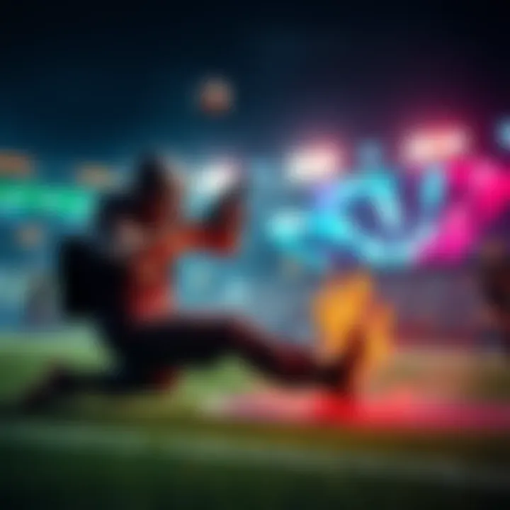 A gamer executing a ground pinch technique during a match, showcasing skill and focus.