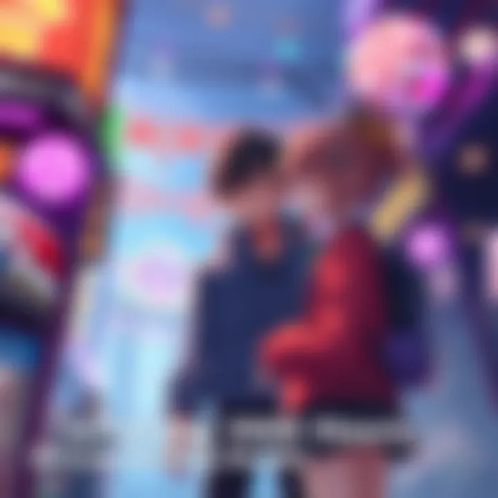 A player character meeting Hanako, an important game character, in a vibrant game environment after reaching many hours in gameplay.