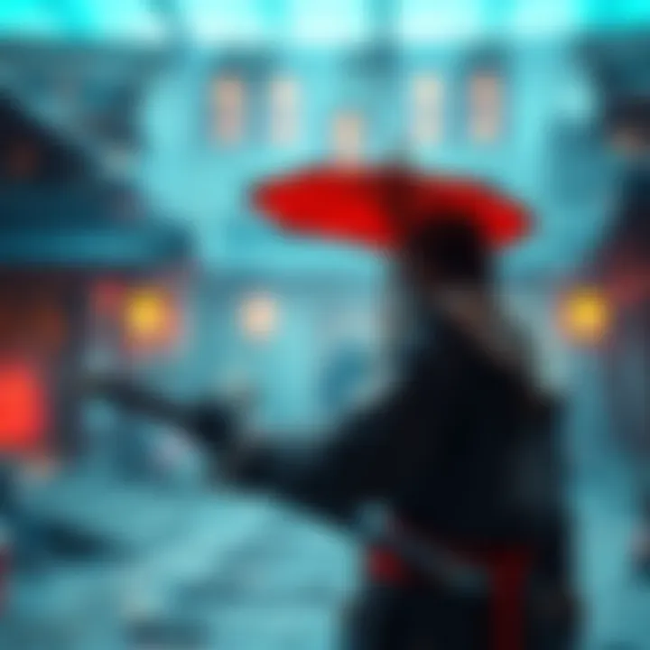 A player in a virtual environment asking skilled legends for help to get a wooden katana