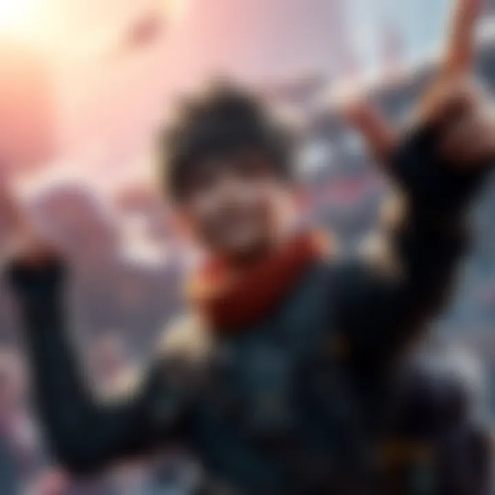 A new player in Monster Hunter World celebrating reaching Hunter Rank 8, looking hopeful yet curious about upcoming challenges.