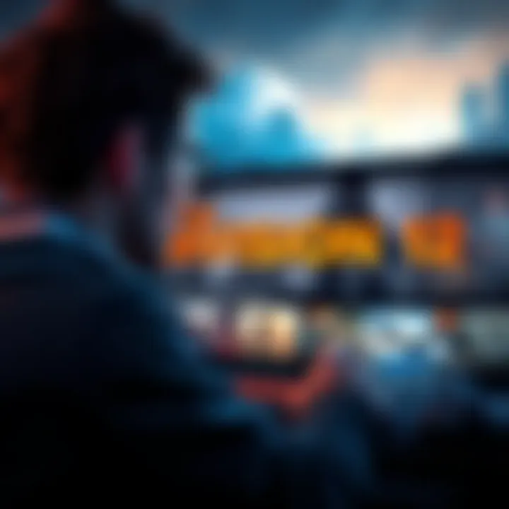 A gamer contemplating buying The Division 2 during a sale on Steam, with the game screen showing key visuals.