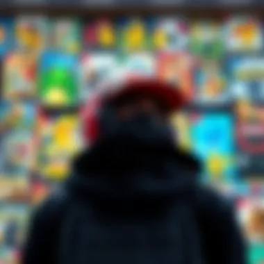 A person contemplating their decision to stop playing Pokemon games after Generation 5, with various game covers in the background.