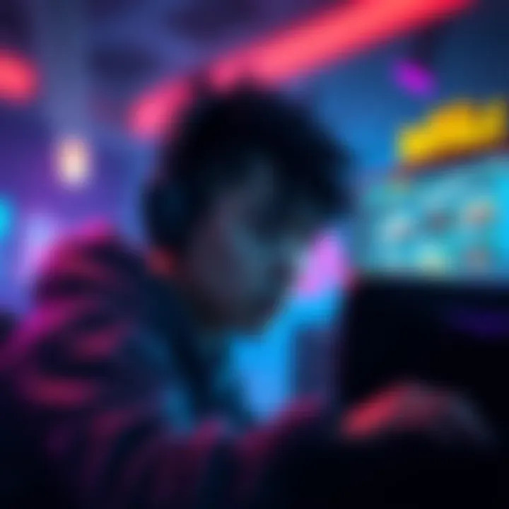 A gamer looking at a computer screen with a sad expression, reflecting on missed moments in Blitz Royale.